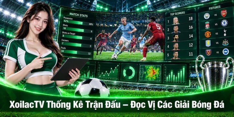 XoilacTV thống kê trận đấu